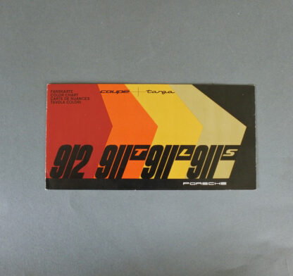 Porsche 911 Colour Chart 1968