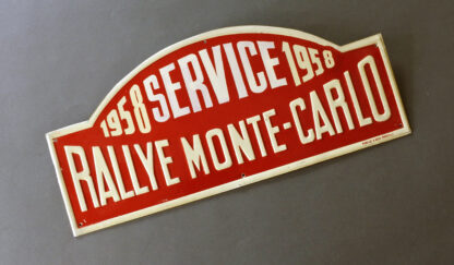 Rallye Monte Carlo 1958 Service Plate - Image 3