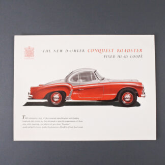 Daimler Conquest Roadster Sales Brochure