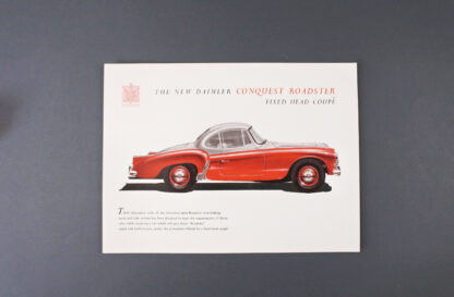 Daimler Conquest Roadster Sales Brochure