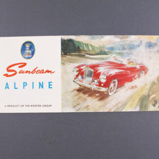 Sunbeam Alpine MK II A 1953 sales brochure