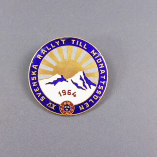 Swedish Rally 1964 Badge.