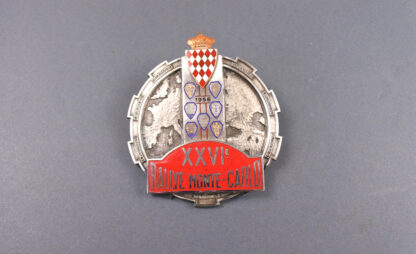 Rally Monte Carlo 1956 Original Badge.